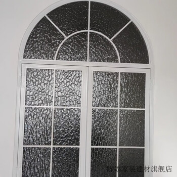 Yaotian custom window partitions wrought iron glass old steel windows arched old bungalow doors and windows casement windows curved windows white water rippled glass