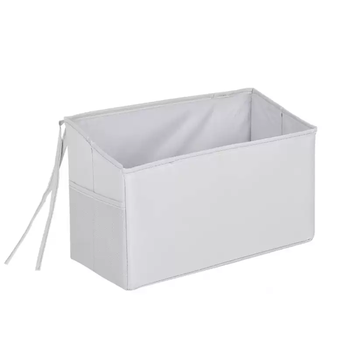 Yusenyi solid color bedside storage rack dormitory upper bunk storage artifact college student bed mobile phone hanging bag dormitory fabric hanging basket white bedside hanging basket white bedside hanging basket