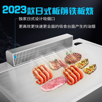 Qinzun teppanyaki teppanyaki commercial electric hotel customized large japanese-style gas high-end electromagnetic griddle equipment customized teppanyaki