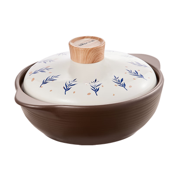 Bear casserole wide-mouth soup pot clay pot rice stew pot high temperature resistance and non-cracking 3.2l health-care pot ceramic pot gas