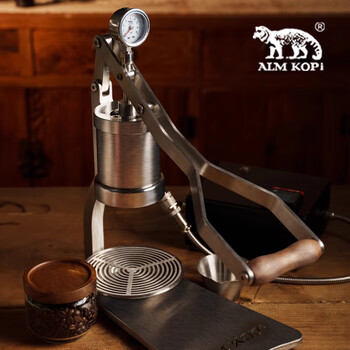 Alm kopi aleman's new hand-pressed coffee machine, espresso coffee machine, new 2p trolley coffee machine, silver unplugged