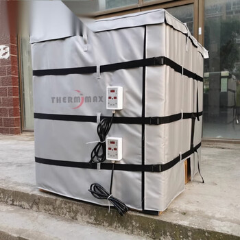 Yhgfee oil barrel heating blanket, industrial electric heating blanket, gas tank heating belt, ton barrel heating package heating sleeve spot direct sale ton barrel full package with lid and digital display temperature control 4400