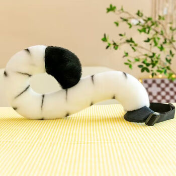 Animal tail belt animal tail children's chimelong souvenir tiger same style simulation performance tiger leopard long white tail as shown in the picture (no gifts for event promotion)