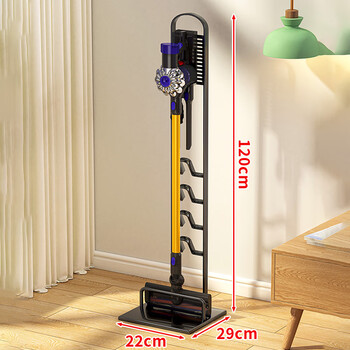 Pickup cat dyson vacuum cleaner bracket storage rack v8v12 vacuum cleaner hanger vertical household vacuum cleaner rack small upgrade thickened universal black