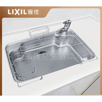 Lixil lixil a9n 3d embossed sink kitchen large single bowl stainless steel a9n sink
