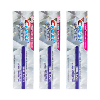 Crest thermal whitening toothpaste imported formula 3d diamond bright white fresh breath reduce yellow teeth stains tartar whitening thermal whitening original flavor 90g*3 sticks