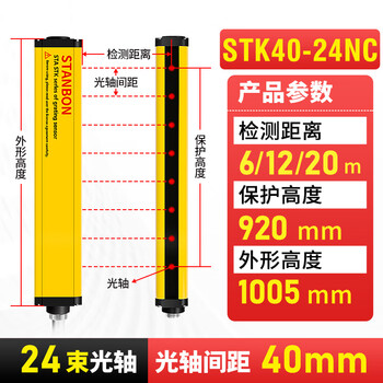 Shit'anbang stk6 meter ultra-long distance safety grating light curtain sensor through-beam protection sensor stk4024nc