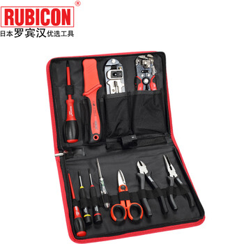 Robin hood (rubicon) rts-12 multi-purpose professional telecommunications repair electrician electronic tool set 12-piece combination package hand tools