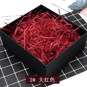 Raffia filling paper birthday wedding red gift box filling shredded brushed paper mixed paving wedding candy box fruit gift box big red 10 pounds wholesale price