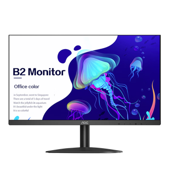 90% new aoc 27-inch 2k hd 100hz ips wide color gamut, low blue light and no flicker, three-sided micro-edge, ultra-thin body, energy-saving office computer monitor q27b2s2