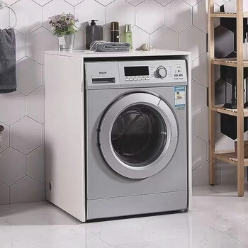 Qiaogu drum washing machine cabinet balcony custom dryer storage rack small apartment washing machine companion cabinet waterproof and sunproof white - length 65*depth 60*height 88