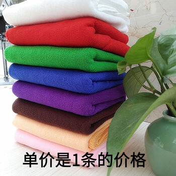 Customized microfiber towel absorbent cleaning towel car towel hotel barber shop kitchen rag wholesale small square towel 30*70 green