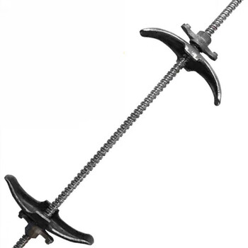 Yhgfee through-wall screw rod screw construction screw rod trapezoidal bolt thick buckle screw rod template pull 16 non-standard * 60 cm 50 sets (50 screw 100 cards 1