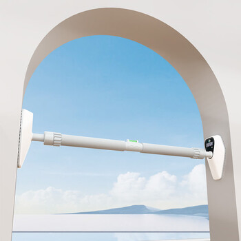 Sportsoul sanboshuo smart home horizontal bar indoor pull-up device for children and adults without punching door fitness equipment smart model smart ai alarm (73-100cm)