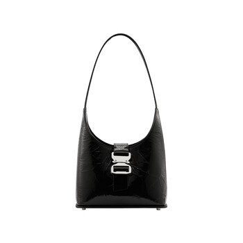 Riotlily/aitili black simple personality fashion cross bag women's armpit bag valentine's day gift to girlfriend black