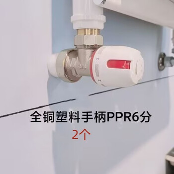 Quanyujiang temperature control valve radiator special angle valve all copper. small basket floor heating pipe ppr temperature control valve double outer wire special valve plastic handle all copper ppr 6 points 2 pieces 0mm