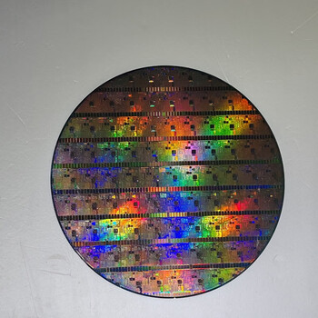 Smic cpu wafer wafer photolithography integrated circuit chip scrapped silicon wafer teaching huawei orange