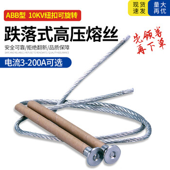 Delixi electric abb outdoor high-voltage 10kv drop-out fuse fuse high-voltage fuse button rotatable 3a single small buckle head with gasket