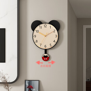 Dilan new creative living room wall clock bedroom decoration wall clock home clock wall watch no punch cartoon quartz clock mickey medium swing 30*46