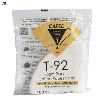 New cafec sanyo cheat filter paper abaca japan original imported hemp fiber hand brewed coffee suitable for light roasting 1-2 cups-100 sheets