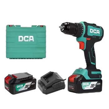 Dca dongcheng dca2055t rechargeable brushless screwdriver ratchet chuck lithium electric hand drill 2055t13 two batteries and one charge (4000 mah) 2055t