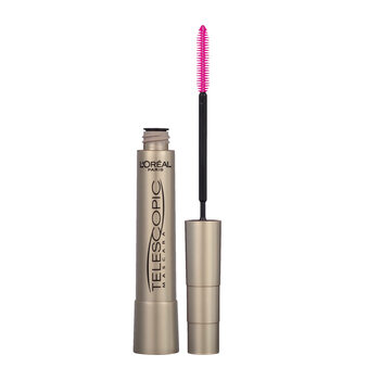 L or al paris retractable mascara, long, thick and waterproof, precise brush head to distinguish each lash, suitable for sensitive eyes, black