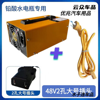 Battery tricycle water battery charger 48v60v72v electric vehicle automatic shutdown smart charger 48v 2 hole large plug automatic shutdown