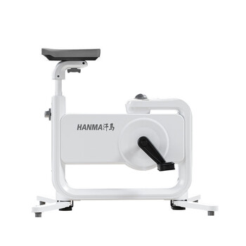 Hanma spinning bicycle home magnetically controlled silent exercise bike home office exercise weight loss small folding white (without table board
