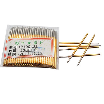 1.36mm huarong probe pa100-b1 test pin a d e f h g j lm q1 q2 thimble p100-b1 (0.99mm tip) 100 pieces