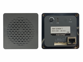 Ethernet voice announcer tts player agv network port remote intelligence network player aws24ent ethernet tts