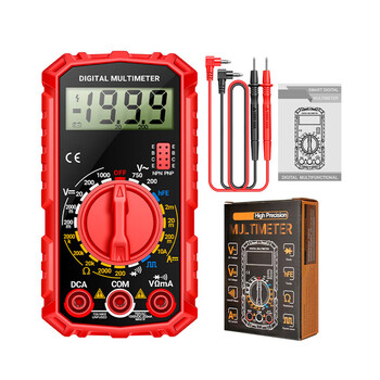 Diymoresz308 mini digital multimeter electrician inspection and repair digital display multi-function multimeter maximum count 1999 red
