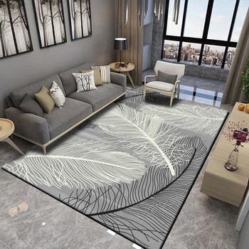 Zunchao living room carpet light luxury high-end bedroom coffee table sofa large area gray blanket 140*200cm