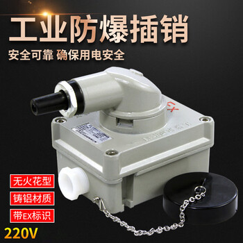 Industrial explosion-proof socket explosion-proof plug spark-proof dust-proof 220v engineering fire wall socket 20a explosion-proof plug three-core 20a 220v