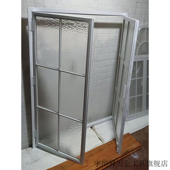 Vinoa customized european-style indoor partition window changhong glass-plastic steel window loft lighting grid window art-shaped casement window 80*120 black without glass