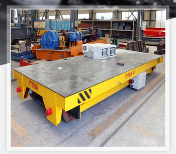 Huili electric flat car battery flat car transport truck industrial workshop carry cargo trackless electric floor car electric rail-type floor car (deposit)