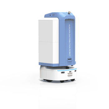 Indoor closed warehouse intelligent delivery robot medical scene clean and dirty separation disinfection contactless delivery white