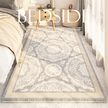 Aovoc bedside carpet bedroom bedside blanket large area sleepable no-washable room master bedroom bedroom carpet bed premium persian bedside blanket-02 120cm*240cm