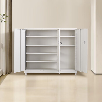 Steel shoe cabinet with lock, smart lock, home door storage and storage cabinet, integrated wall-mounted anti-theft and sun protection iron cabinet, 1040 height * 1200 width mm, three doors, key lock