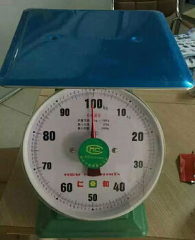 Renhe brand commercial disc dial spring scale 100kg household scale 50kg vegetable selling platform scale pallet scale machinery renhe 100kg steel plate