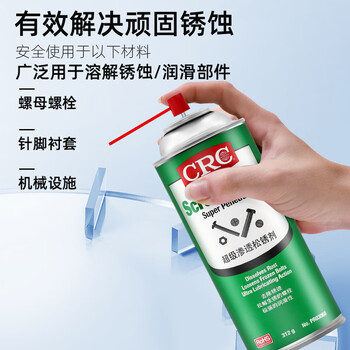 Crc03060 super penetrating rust loosening agent efficiently dissolves rust and loosens bonded nuts and bolts with rust-removing oil. crc03060 rust loosening agent