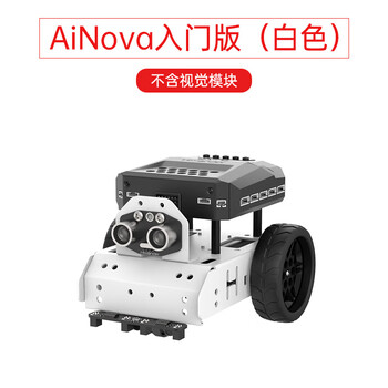 Smart car visual recognition ainova driverless scratch graphical python programming robot entry version_white