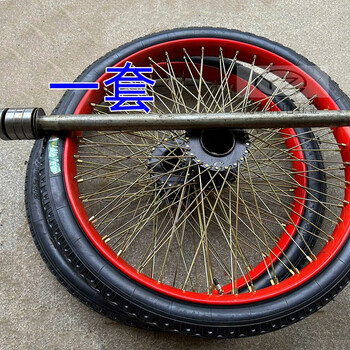 Riqiang construction site trolley 26x2 1/2 tire rack cart plate cart wheel labor cart inflatable wheel 26-inch force truck bucket truck 80-hole inflatable wire wheel set of hollow shaft