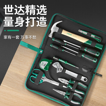 Shida tool set home maintenance electrician multifunctional screwdriver tape measure wrench vise set dy06018 household basic tools 12-piece gift pack