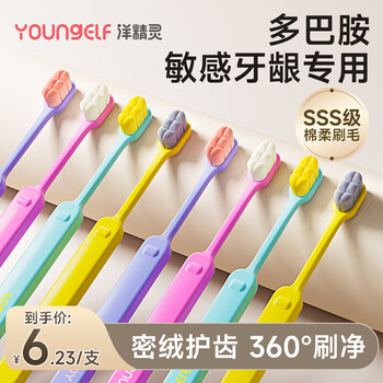 Yang elf 10,000-bristle toothbrush, soft-bristled adult ladies’ special toothbrush with sensitive gums for pregnant women, confinement and postpartum, 8-pack for home use