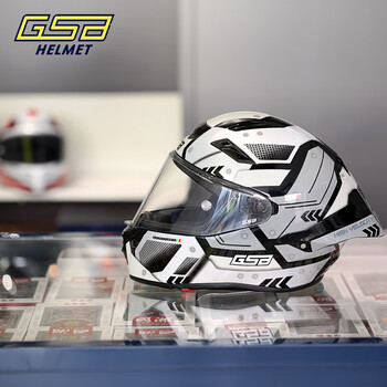 Gsb motorcycle helmet winter antifreeze warm men's and women's helmet 3c electric vehicle motorcycle commuting racing helmet rc5 pleke/black gray (glass reinforced plastic) + sf express xl (57-58 head circumference recommended)