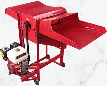 Beyzk small rice thresher 220v wheat thresher wheat rice sorghum soybean millet rapeseed grain 600 thickened model + 7.5 horsepower machine