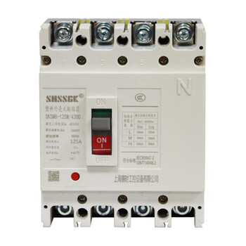 Saishi industrial control (shssgk) sksm8-125m/4300 4p 125a plastic case circuit breaker (unit only)