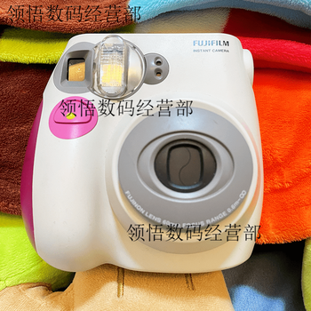 Fujifilm quasi-new instant camera c/s/mini7+ instant imaging camera 7s rose red 8.5 new (limited time offer for the beginning of school) bare machine (free battery) without photo paper