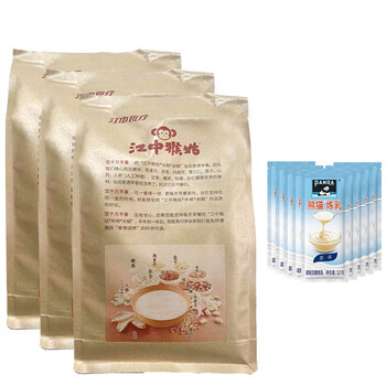 Jiangzhong diet therapy jiangzhong brand monkey mushroom rice noodles official diet therapy monkey mushroom rice noodles monkey rice noodles the elderly’s breakfast is not stomach-nourishing 450g simple pack 3 bags original flavor 45 sticks + condensed milk 45 packs 450g bag