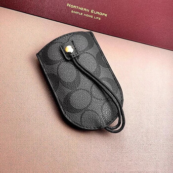 Qixi valentine's day gift same style p donglai multifunctional key bag new men's and women's fashion vintage leather car antique brown black